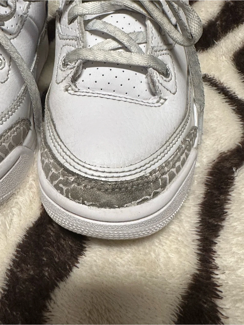 Nike Air Jordan Kids' White and Light Gray Jumpman Sneakers